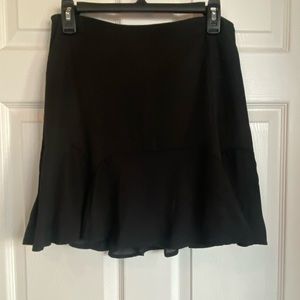 Black mini skirt